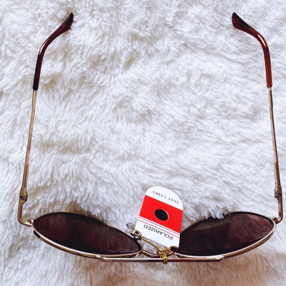 Freya Brown Polarized Aviator Sunglasses - Picture 5 of 14